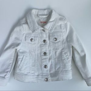 Cat & Jack White Stretchy Denim Jacket 2T